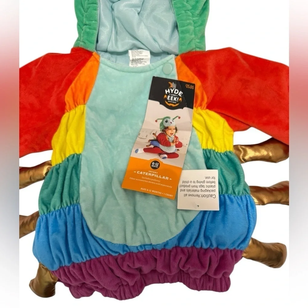 Hyde and Eek!! Infant Caterpillar Halloween Costume Ages 6-12 months NWT